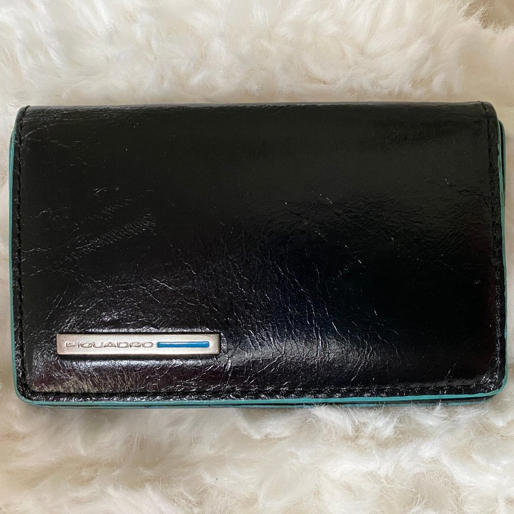 Piquadro Italian Leather Business Card Holder
